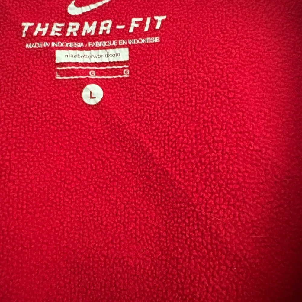 Nike Red Dri-FIT Hoodie with Black Swoosh